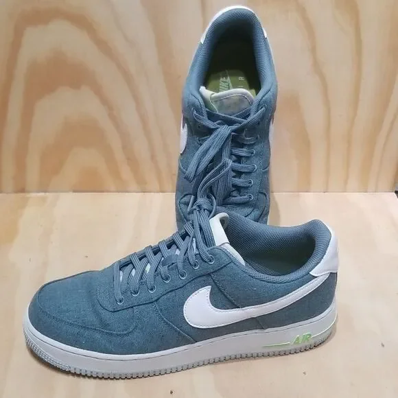 Nike Air Force 1 Low ‘07Canvas Ozone Blue Size 11 Men’s Gorgeous CN0866-001